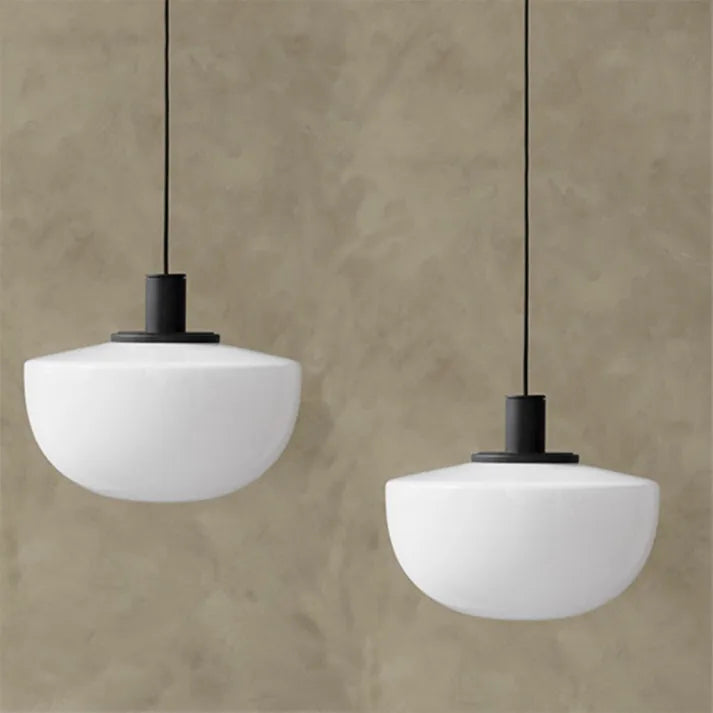 Modern Glass Globe Pendant Light – Elegant Metal & Glass Design for Dining & Kitchen