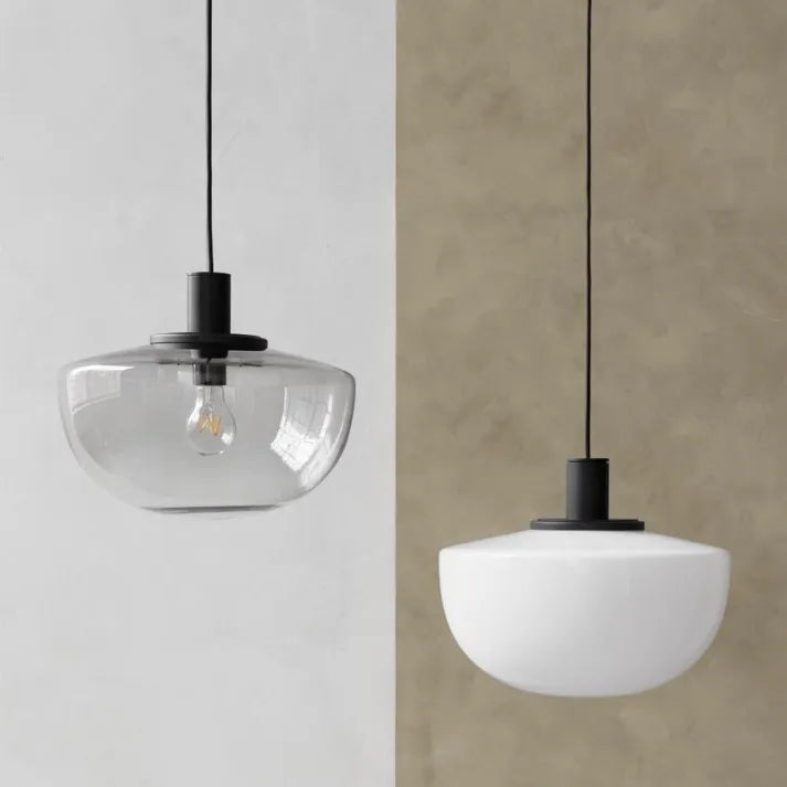 Modern Glass Globe Pendant Light – Elegant Metal & Glass Design for Dining & Kitchen