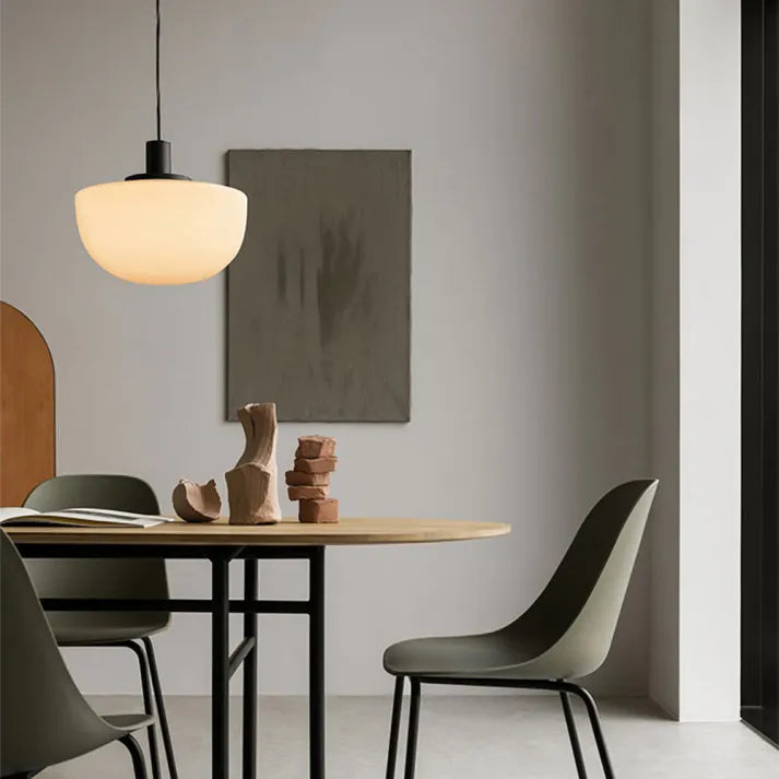 Modern Glass Globe Pendant Light – Elegant Metal & Glass Design for Dining & Kitchen