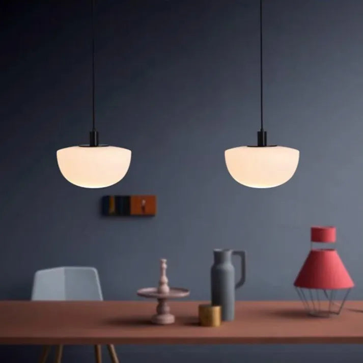 Modern Glass Globe Pendant Light – Elegant Metal & Glass Design for Dining & Kitchen