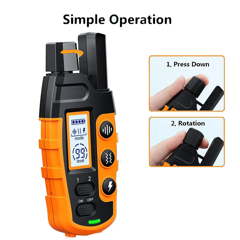 Premium 1000m Waterproof & Rechargeable Dog Training Collar