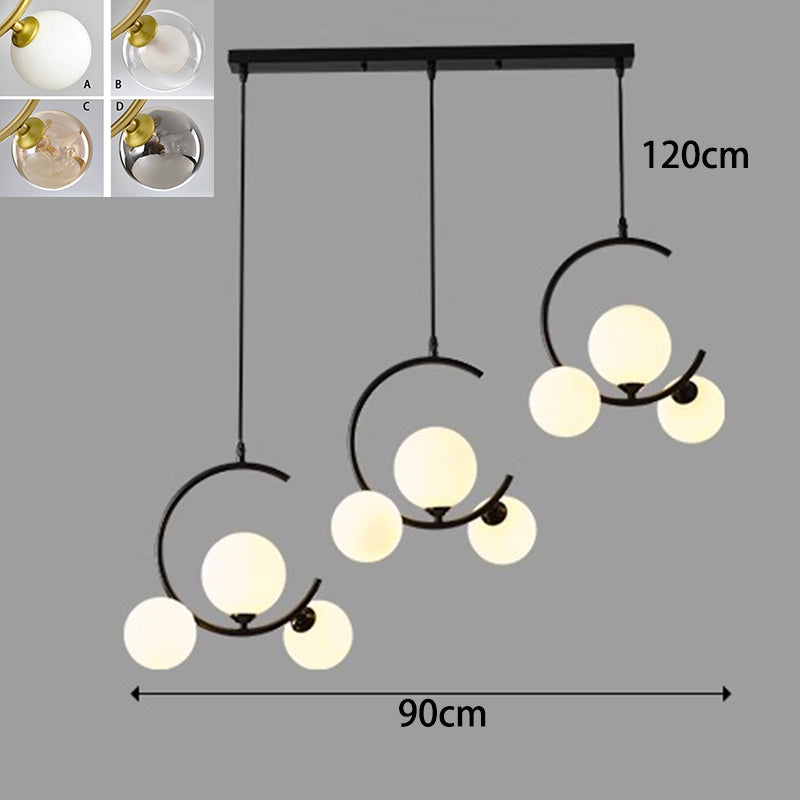 Modern LED Pendant Light – Glass & Acrylic Design for Living &amp; Dining Rooms
