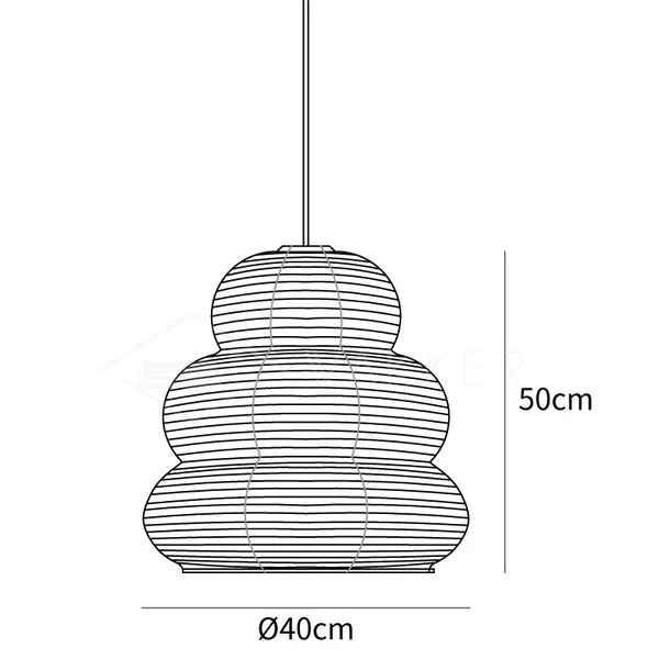 Rice Paper Pendant Light – Natural Elegance with Soft Illumination