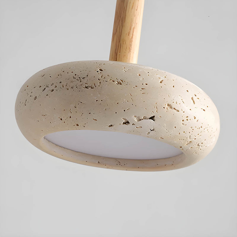 Osho Travertine Pendant Light – Natural Stone Design with Elegant LED Lighting