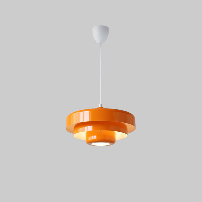 Vintage Multi-Layer Pendant Light – Elegant Metal Design with Soft LED Lighting