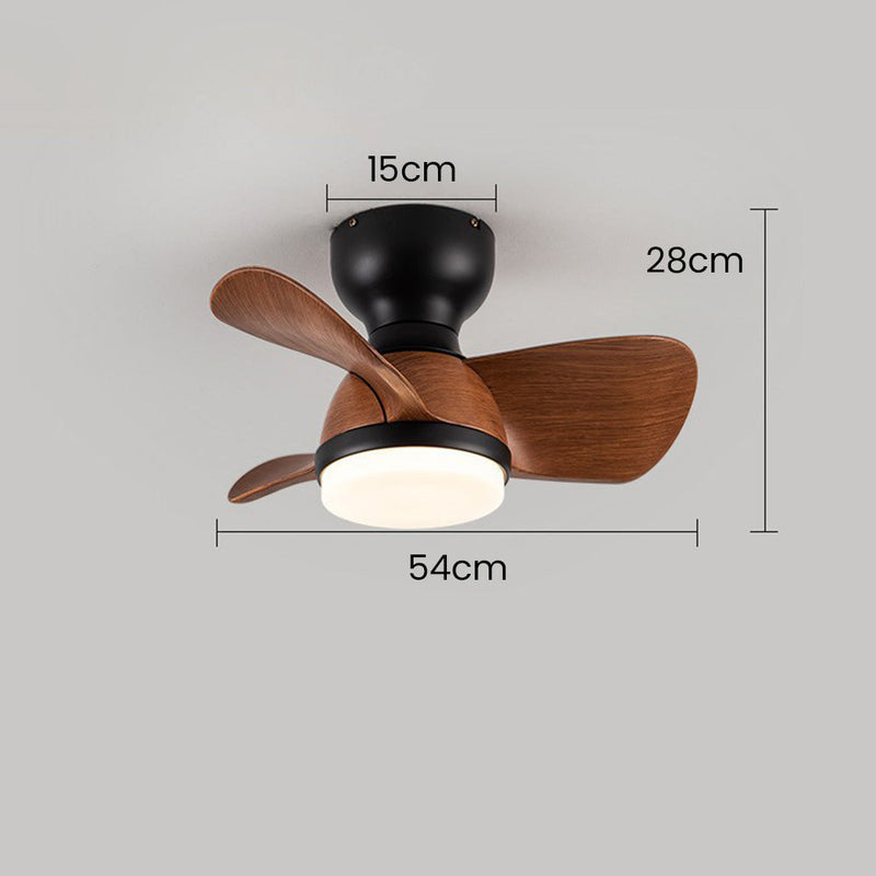Wooden Ceiling Fan with LED Light – Modern Elegance & Optimal Comfort