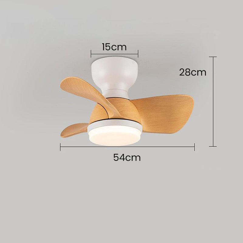 Wooden Ceiling Fan with LED Light – Modern Elegance & Optimal Comfort