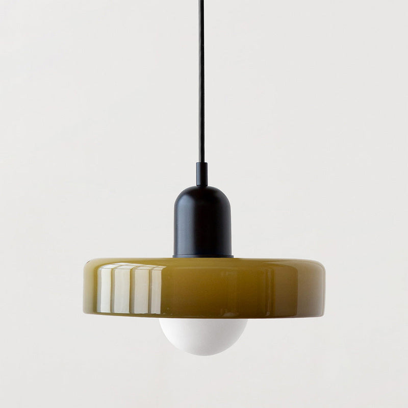Simple Bauhaus Pendant Light – Elegant Glass Design for Dining & Living Spaces