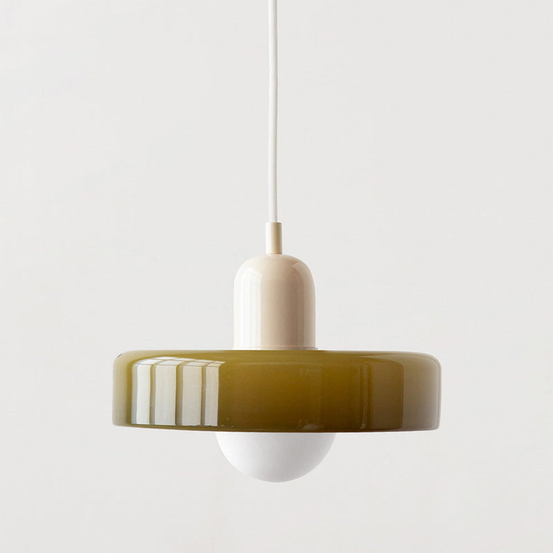 Simple Bauhaus Pendant Light – Elegant Glass Design for Dining & Living Spaces