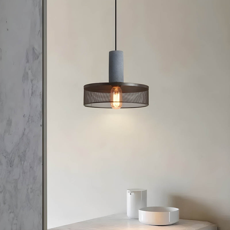 Shane Industrial Pendant Light – Modern Concrete & Iron Design