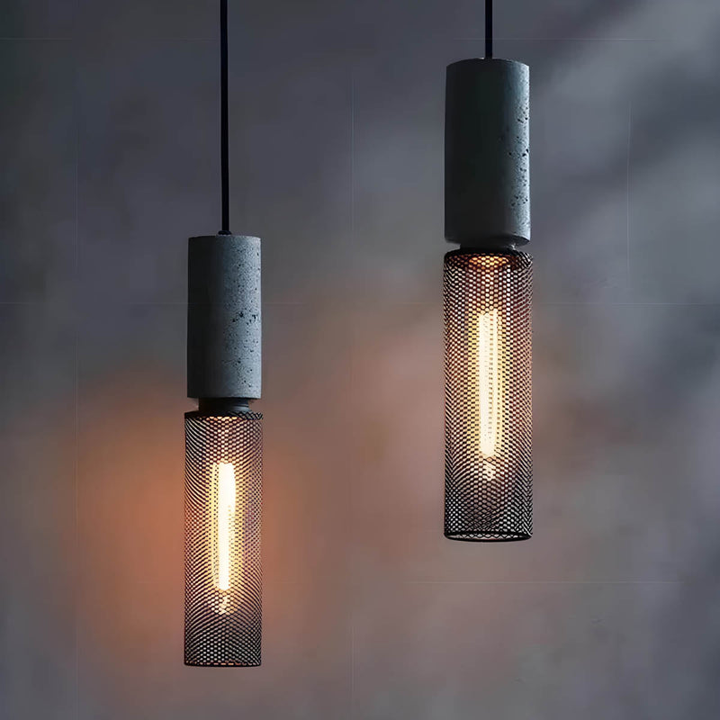Shane Industrial Pendant Light – Modern Concrete & Iron Design
