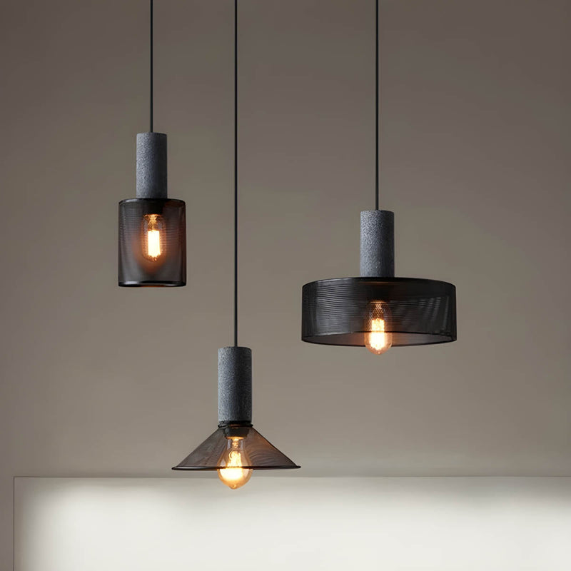 Shane Industrial Pendant Light – Modern Concrete & Iron Design