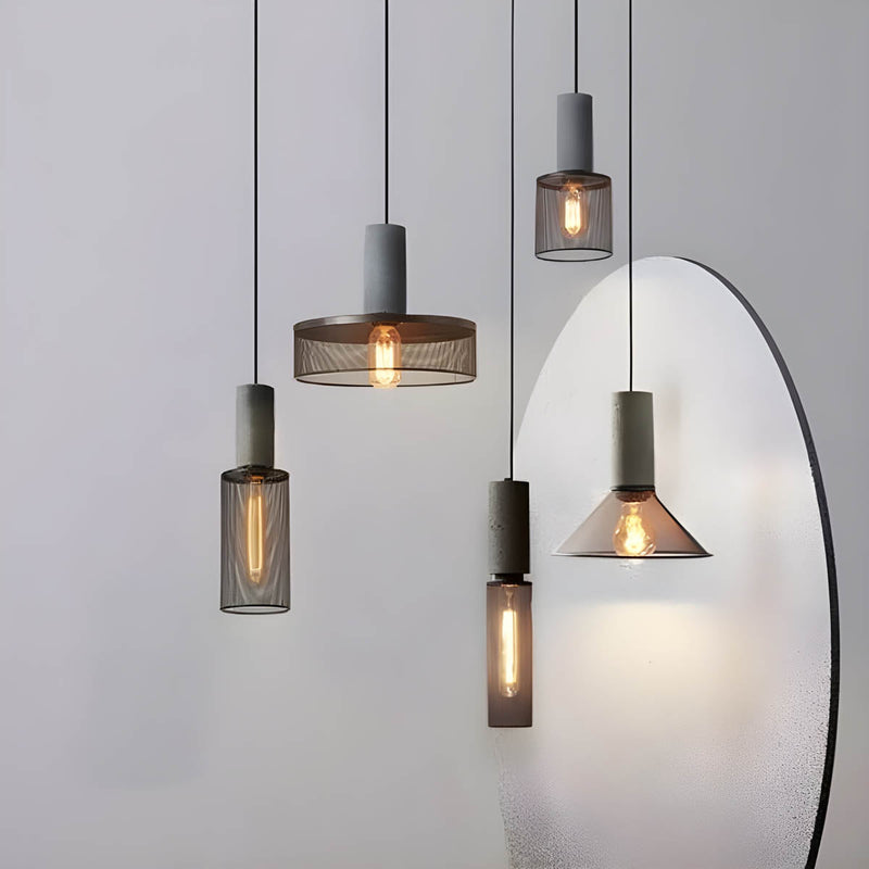 Shane Industrial Pendant Light – Modern Concrete & Iron Design
