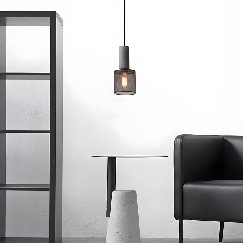 Shane Industrial Pendant Light – Modern Concrete & Iron Design