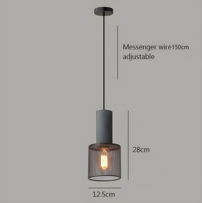 Shane Industrial Pendant Light – Modern Concrete & Iron Design