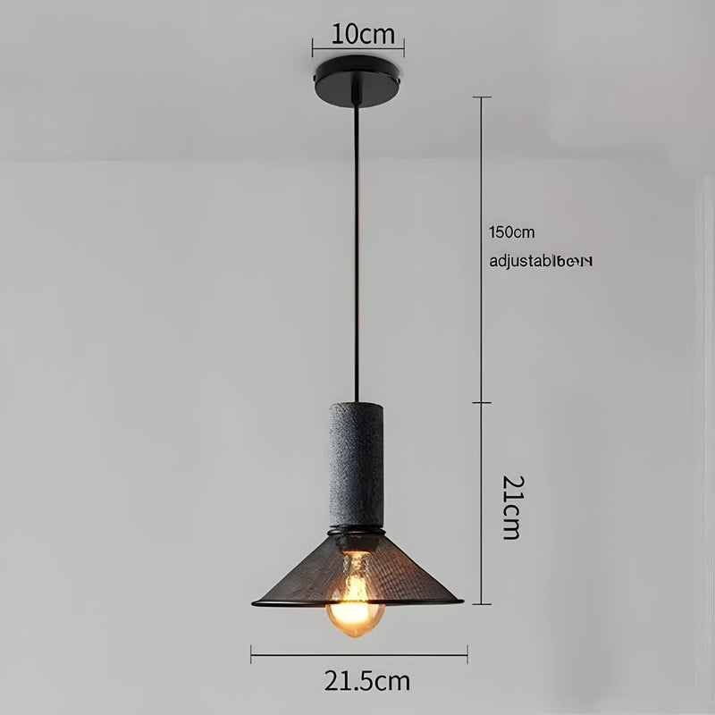 Shane Industrial Pendant Light – Modern Concrete & Iron Design