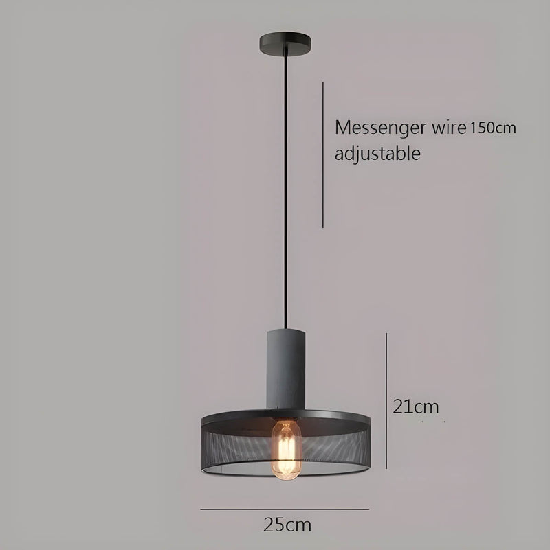Shane Industrial Pendant Light – Modern Concrete & Iron Design