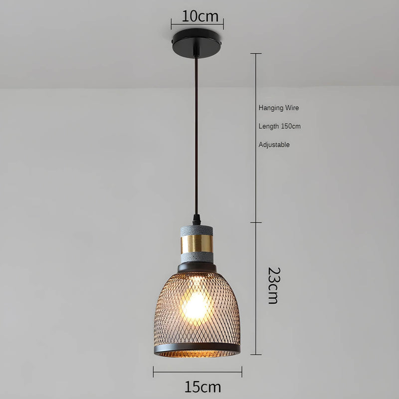 Shane Industrial Pendant Light – Modern Concrete & Iron Design