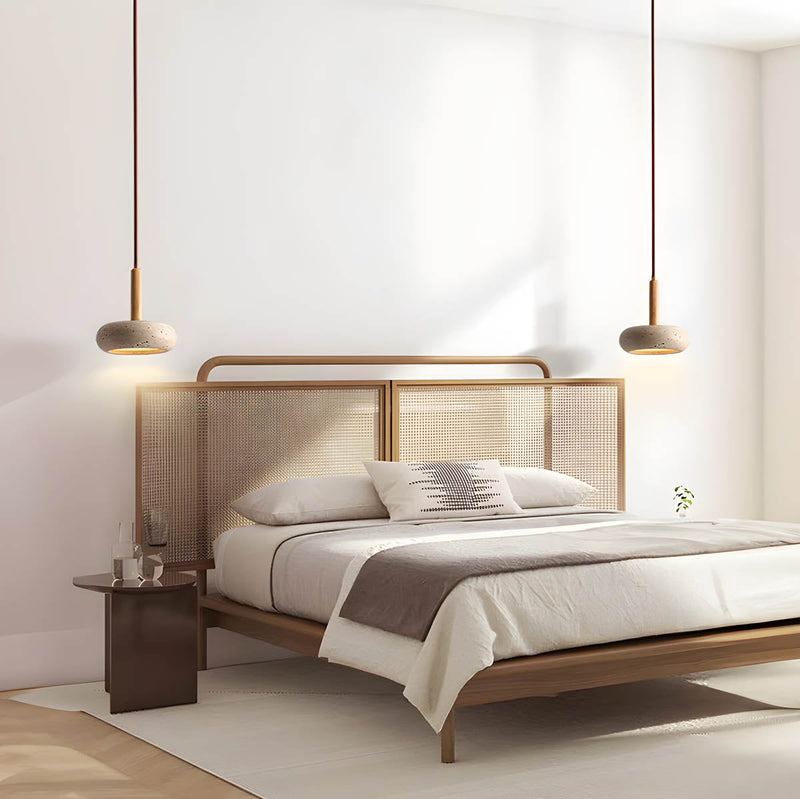 Osho Travertine Pendant Light – Natural Stone Design with Elegant LED Lighting