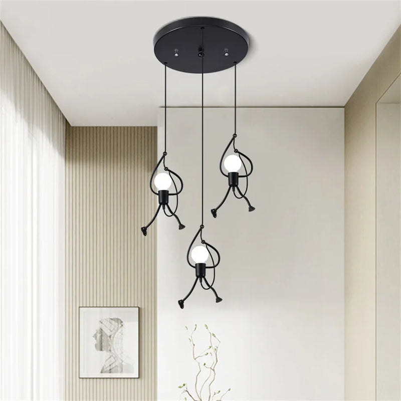 Doll-Shaped Pendant Light – Playful & Whimsical Interior Lighting