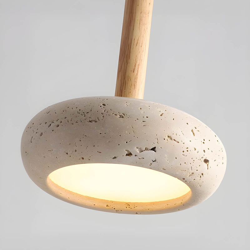 Osho Travertine Pendant Light – Natural Stone Design with Elegant LED Lighting