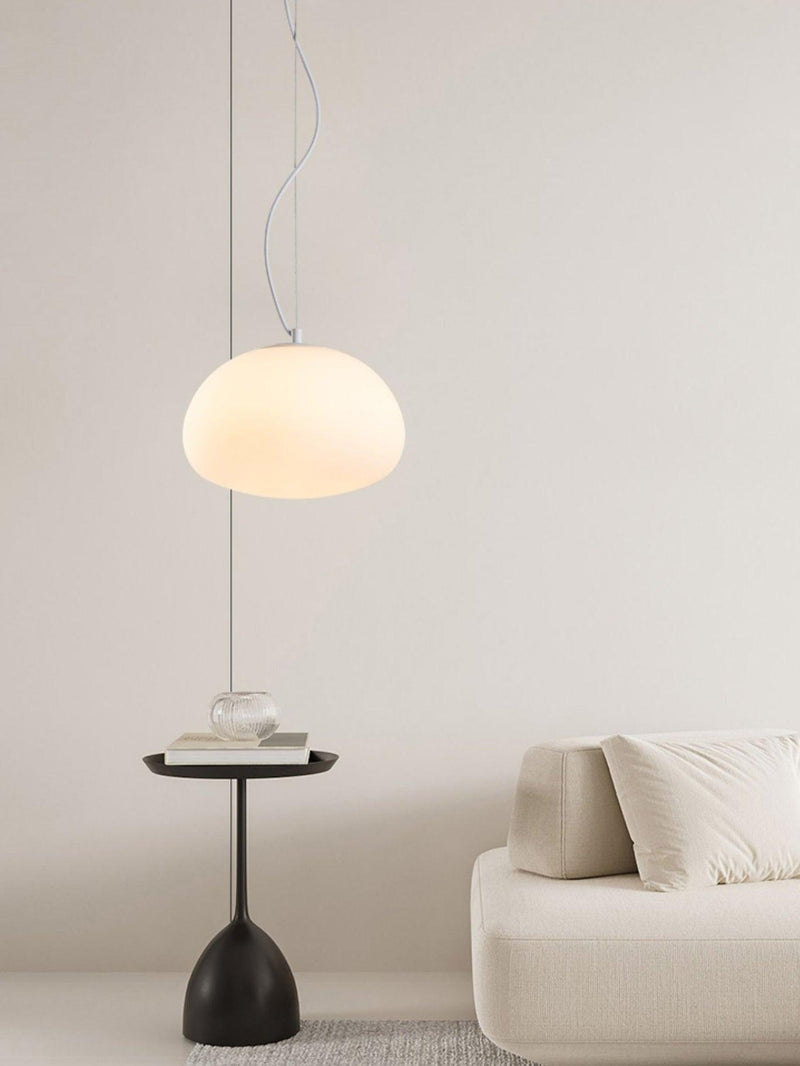 Steamed Bun Pendant Light – Modern Glass Design for a Warm Ambiance