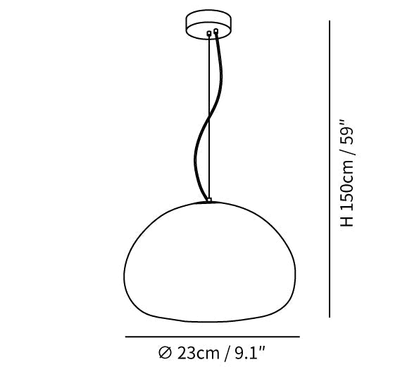 Steamed Bun Pendant Light – Modern Glass Design for a Warm Ambiance