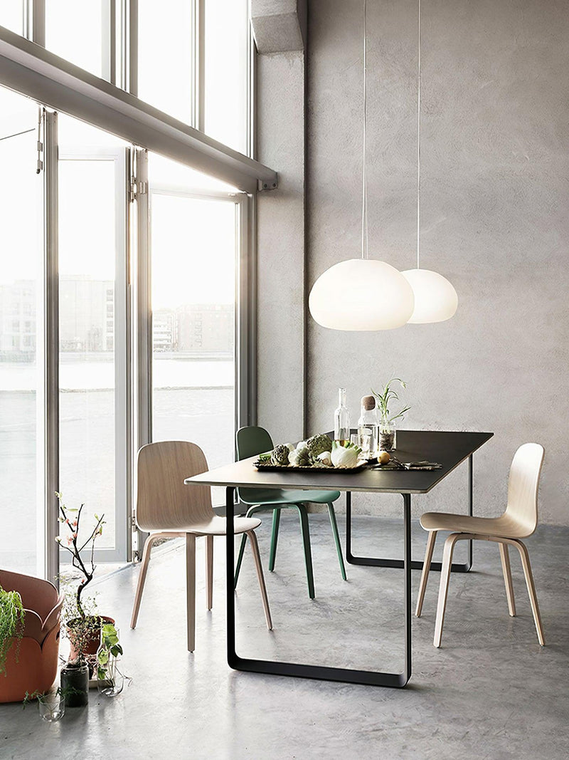Steamed Bun Pendant Light – Modern Glass Design for a Warm Ambiance