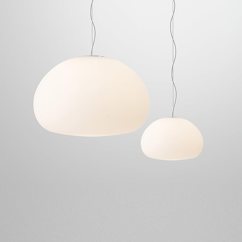Steamed Bun Pendant Light – Modern Glass Design for a Warm Ambiance