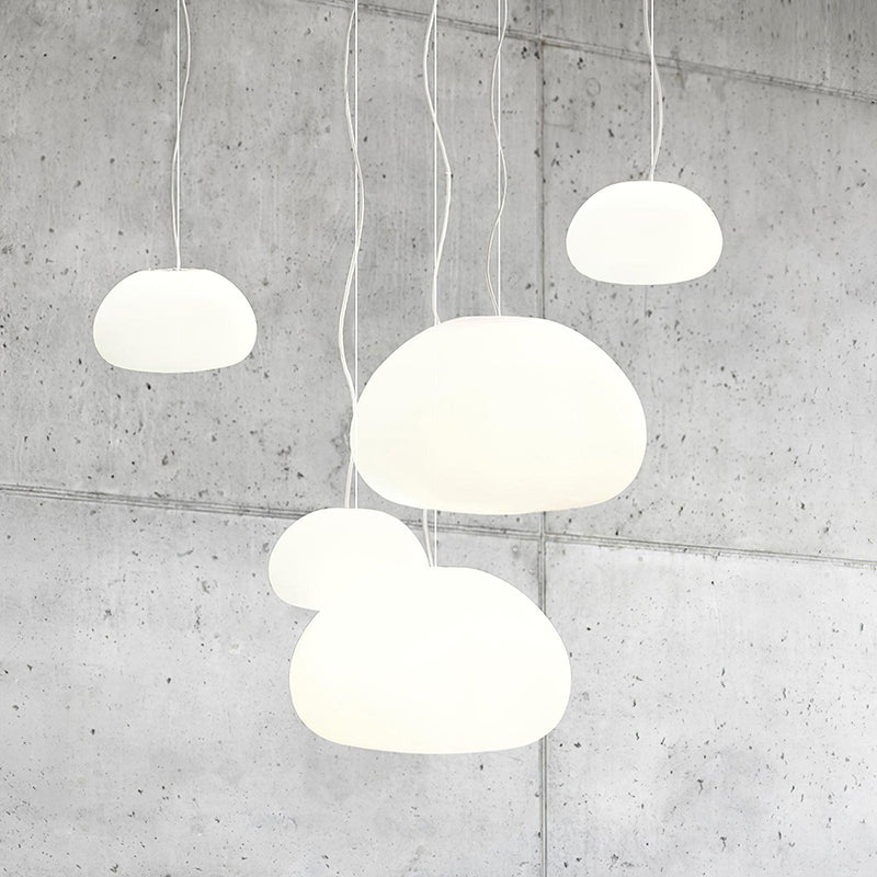Steamed Bun Pendant Light – Modern Glass Design for a Warm Ambiance