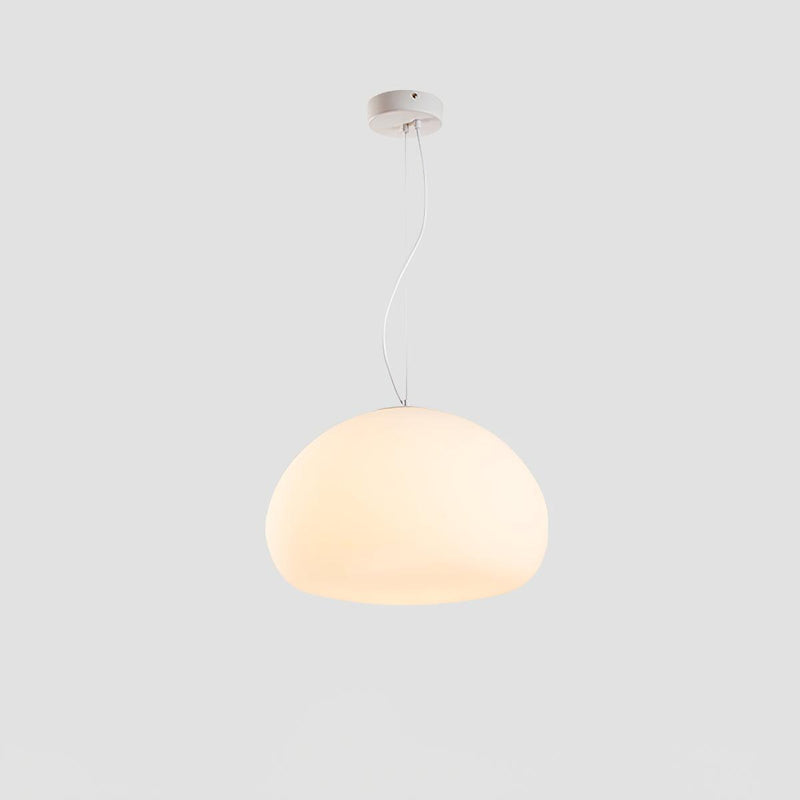 Steamed Bun Pendant Light – Modern Glass Design for a Warm Ambiance