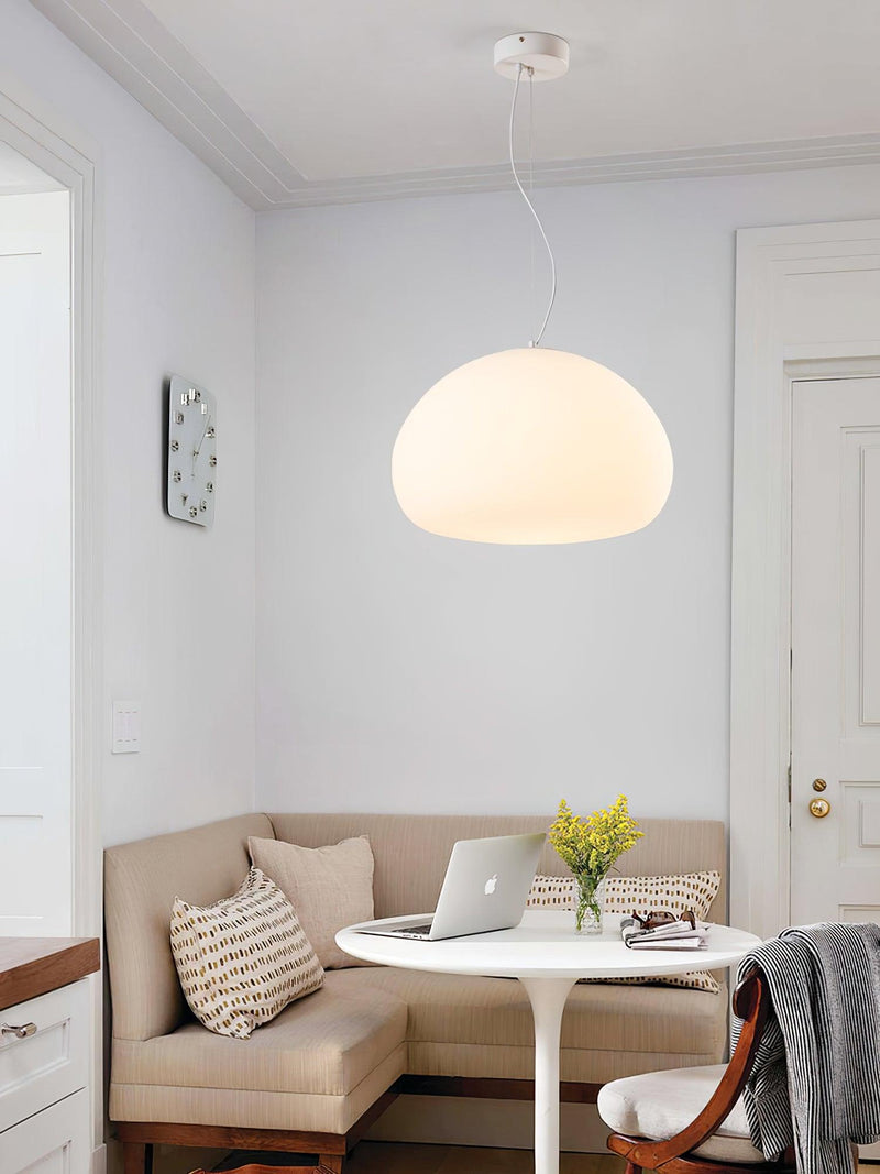 Steamed Bun Pendant Light – Modern Glass Design for a Warm Ambiance