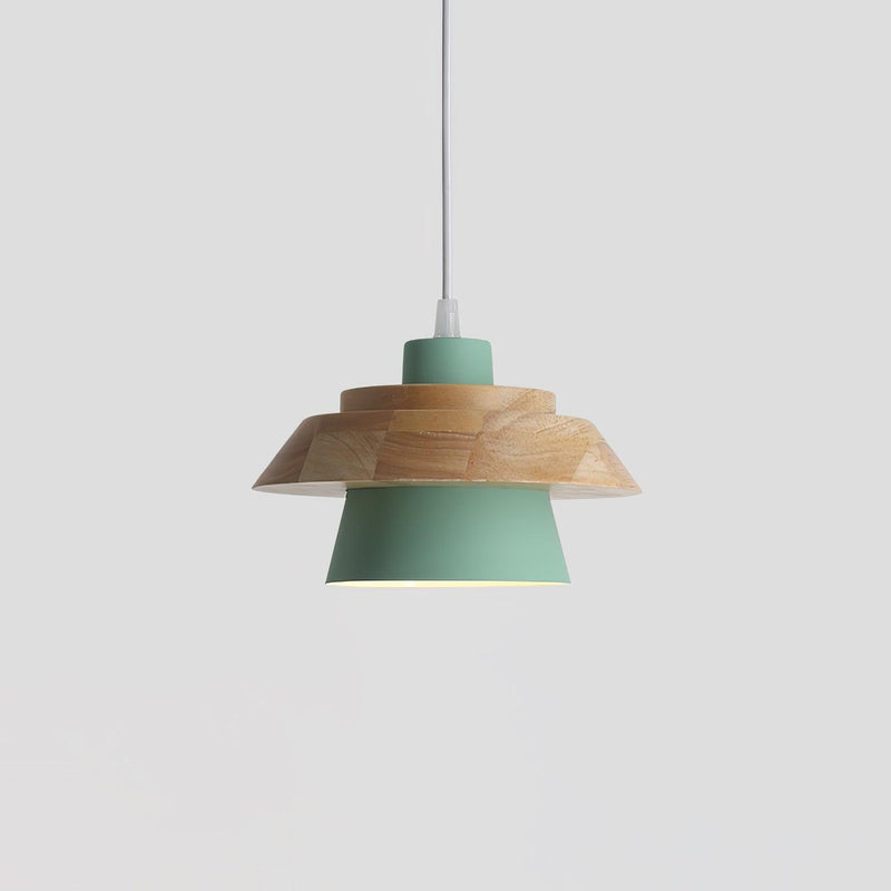 Stone & Wood Pendant Light – Natural Elegance with Organic Design