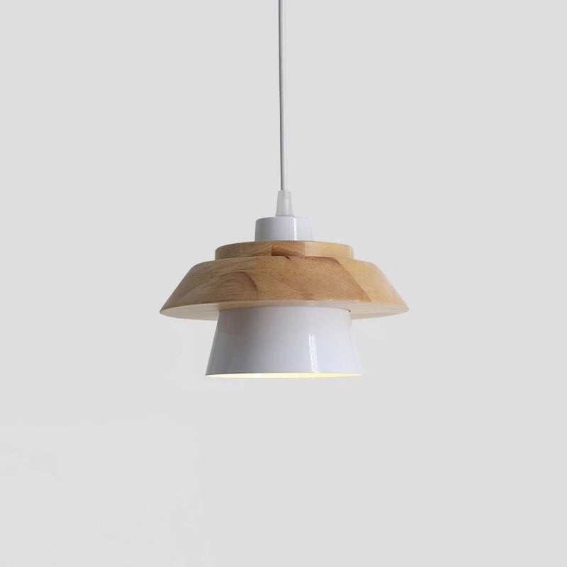 Stone & Wood Pendant Light – Natural Elegance with Organic Design