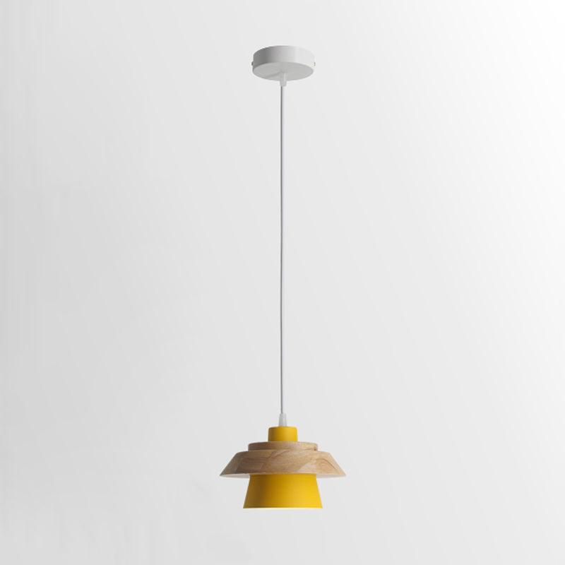 Stone & Wood Pendant Light – Natural Elegance with Organic Design