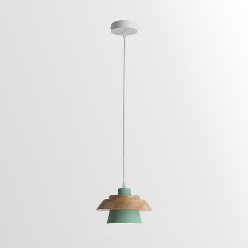Stone & Wood Pendant Light – Natural Elegance with Organic Design