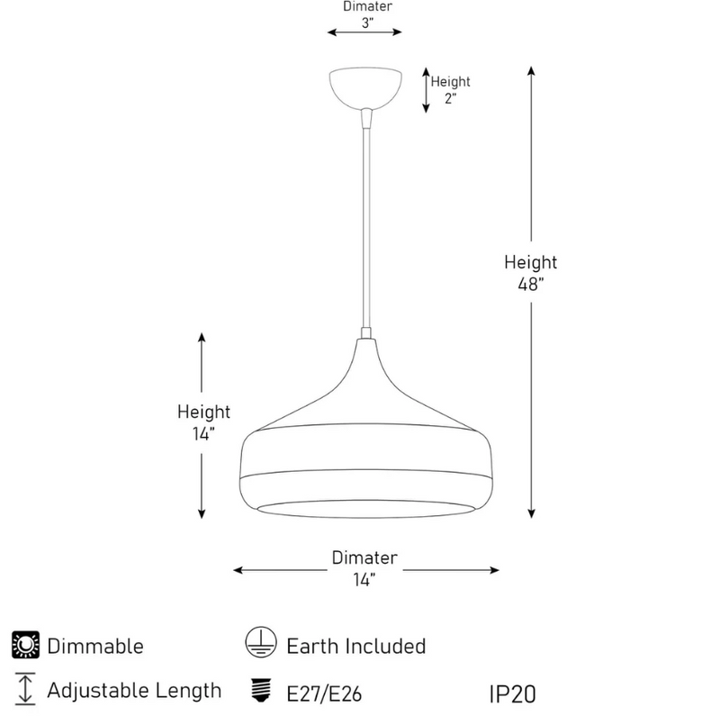 Midnight Gloss Pendant Light – Elegant Contemporary Design with Sleek Finish