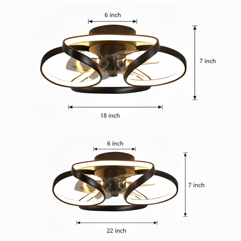 Modern Ceiling Fan Light – 2-in-1 LED Lighting & Ventilation