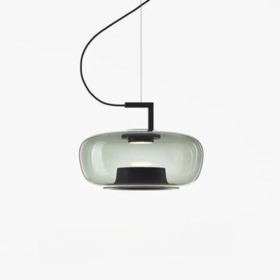 Modern LED Pendant Light – Glass &amp; Aluminum Fixture for Kitchen & Dining