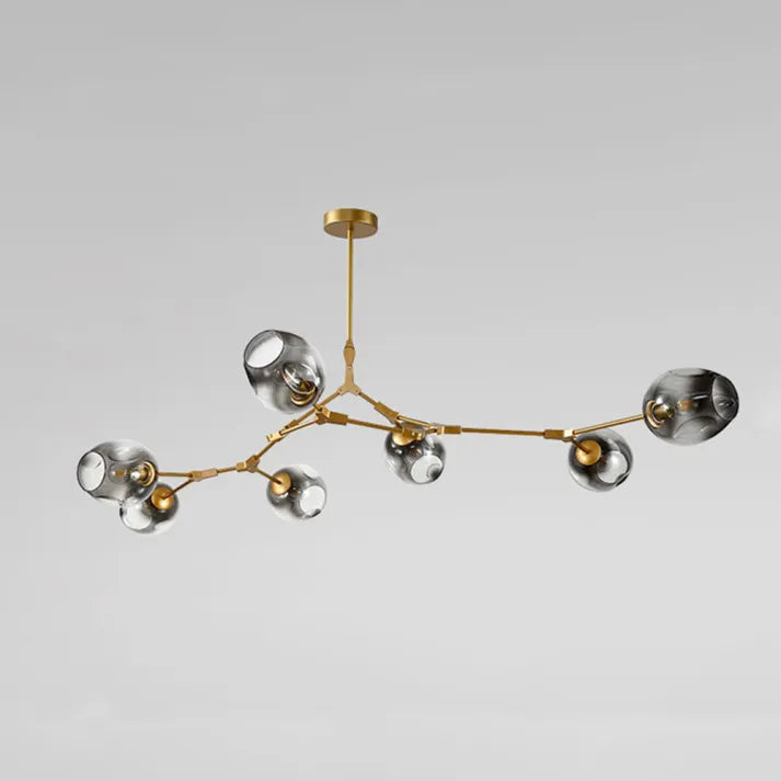 Sputnik Bifurkation Chandelier – Modern Blown Glass & Metal Design