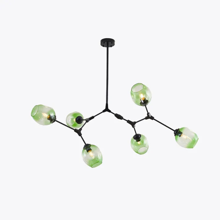 Sputnik Bifurkation Chandelier – Modern Blown Glass & Metal Design