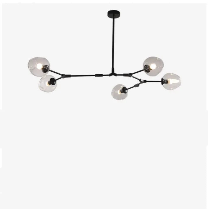 Sputnik Bifurkation Chandelier – Modern Blown Glass & Metal Design