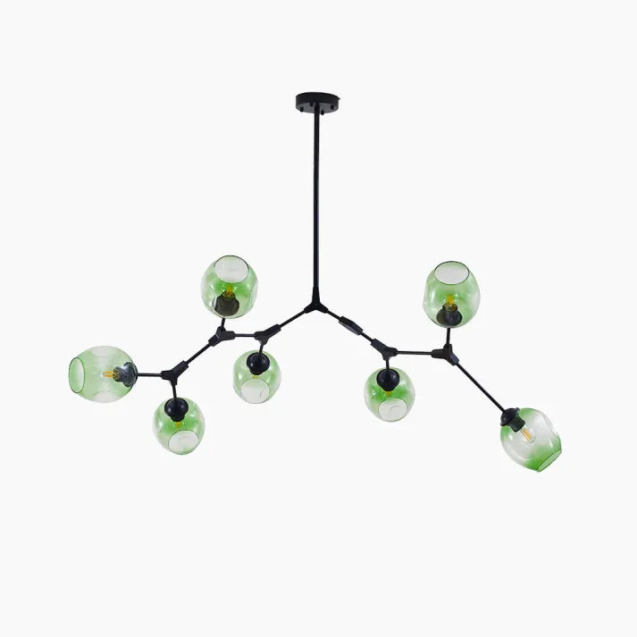 Sputnik Bifurkation Chandelier – Modern Blown Glass & Metal Design
