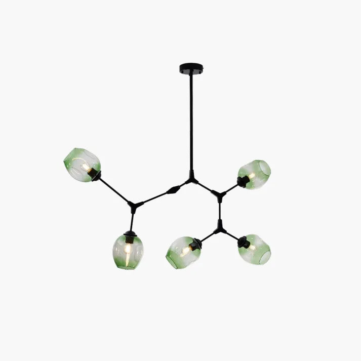 Sputnik Bifurkation Chandelier – Modern Blown Glass & Metal Design