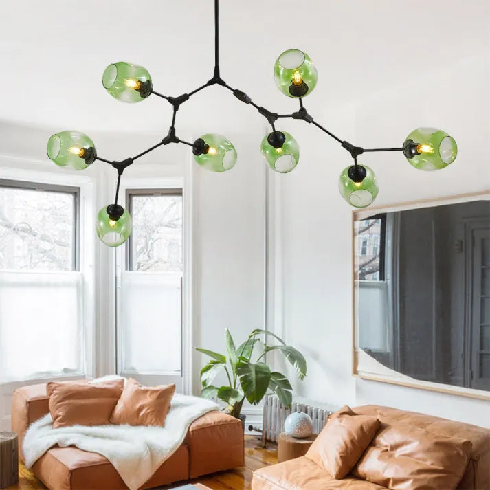 Sputnik Bifurkation Chandelier – Modern Blown Glass & Metal Design