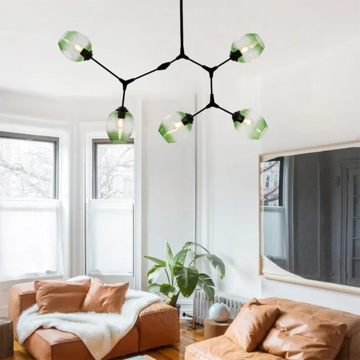 Sputnik Bifurkation Chandelier – Modern Blown Glass & Metal Design