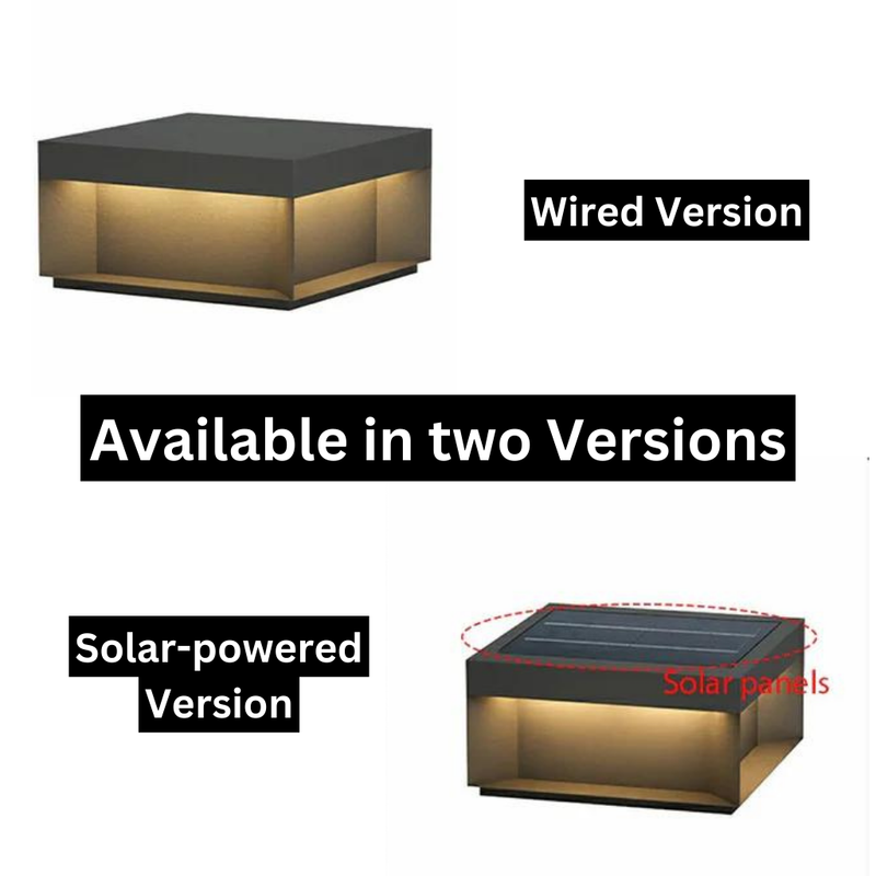TSolar Outdoor Column Light – Weatherproof LED Garden Lighting