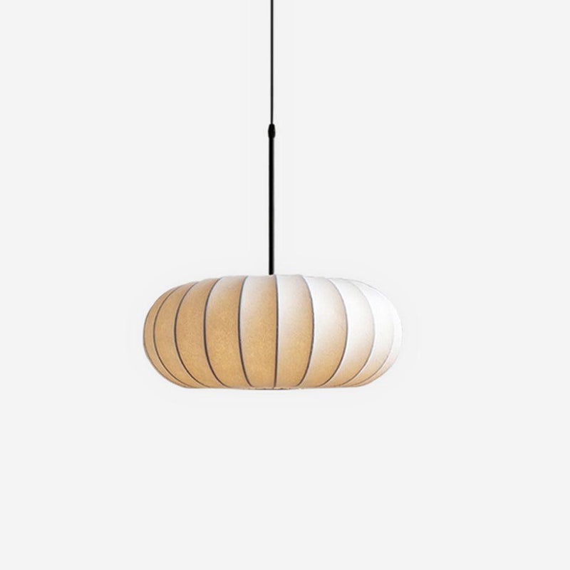 Verona Wabi-Sabi Pendant Light – Minimalist Metal & Silk Design