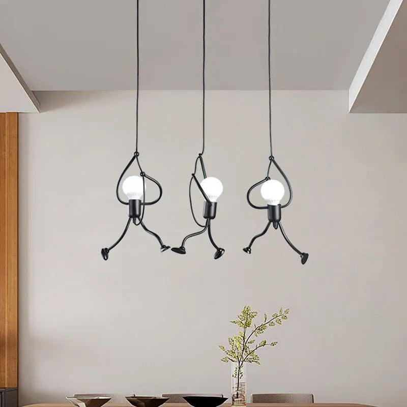 Doll-Shaped Pendant Light – Playful & Whimsical Interior Lighting