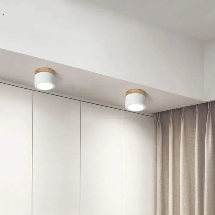 Nordic Cylindrical LED Ceiling Light – Modern & Energy-Efficient Hallway Illumination